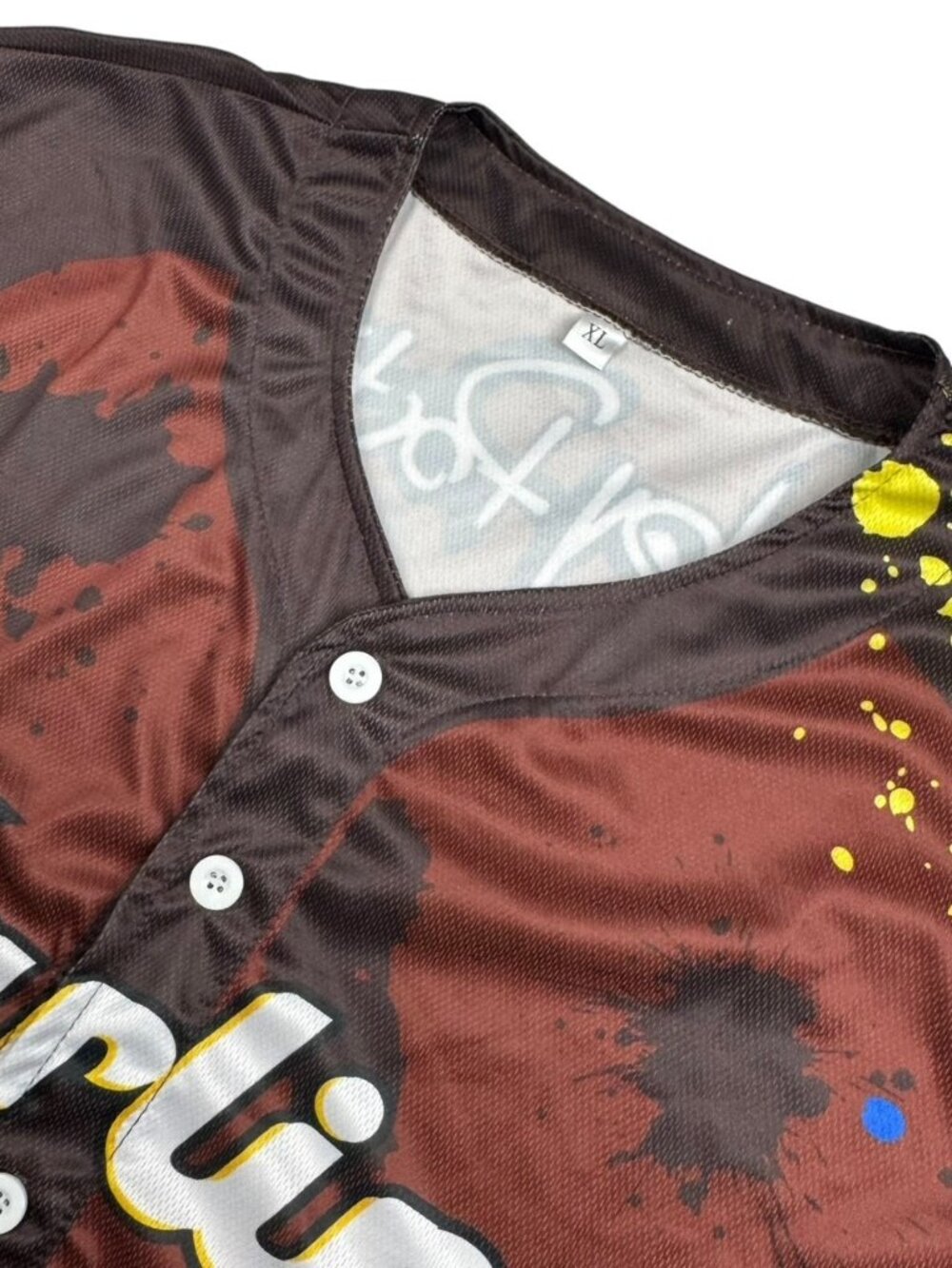 Miami Marlins Venezuela Stadium Giveway Men's Porti Graffiti Shirt Brown • XL